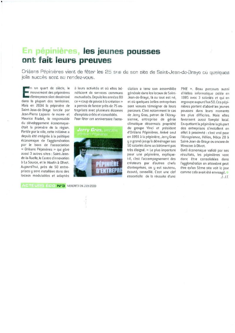 EN PEPINIERES..