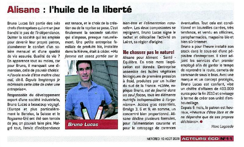 ALISANE Acteurs Eco