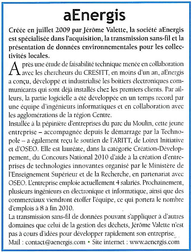 Aenergis - technopolitaine n°46