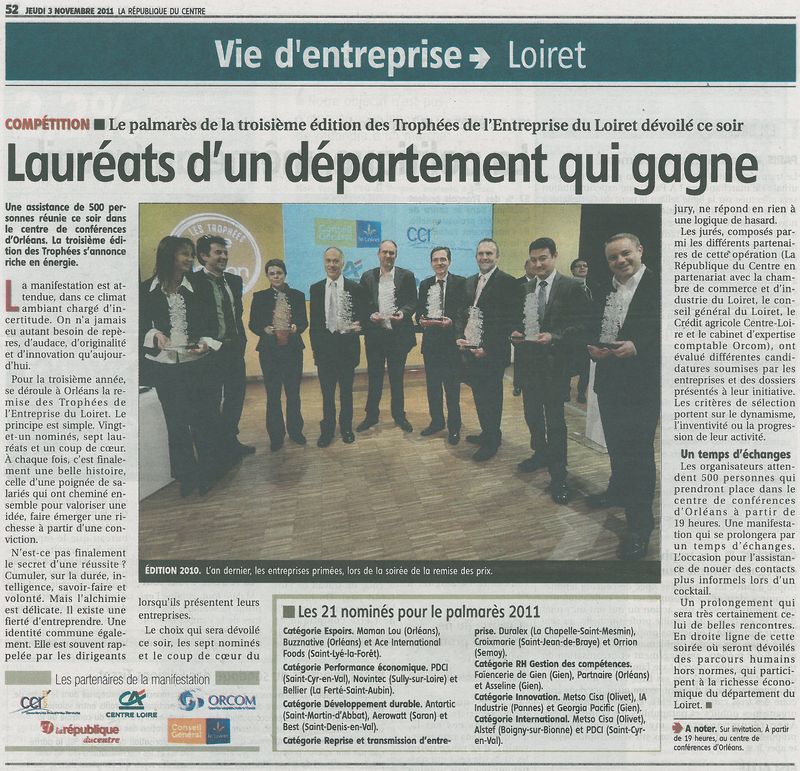 Trophée des entreprises rep 031111