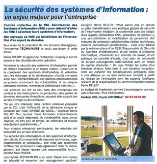 Commerce et Industrie de l'Indre- sept oct 2011 - CESIS